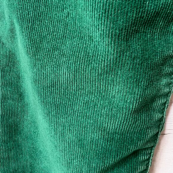 Levis Pants Womens Size 25 Kelly Green Wedgie Straight Corduroy Button Fly - Picture 6 of 16